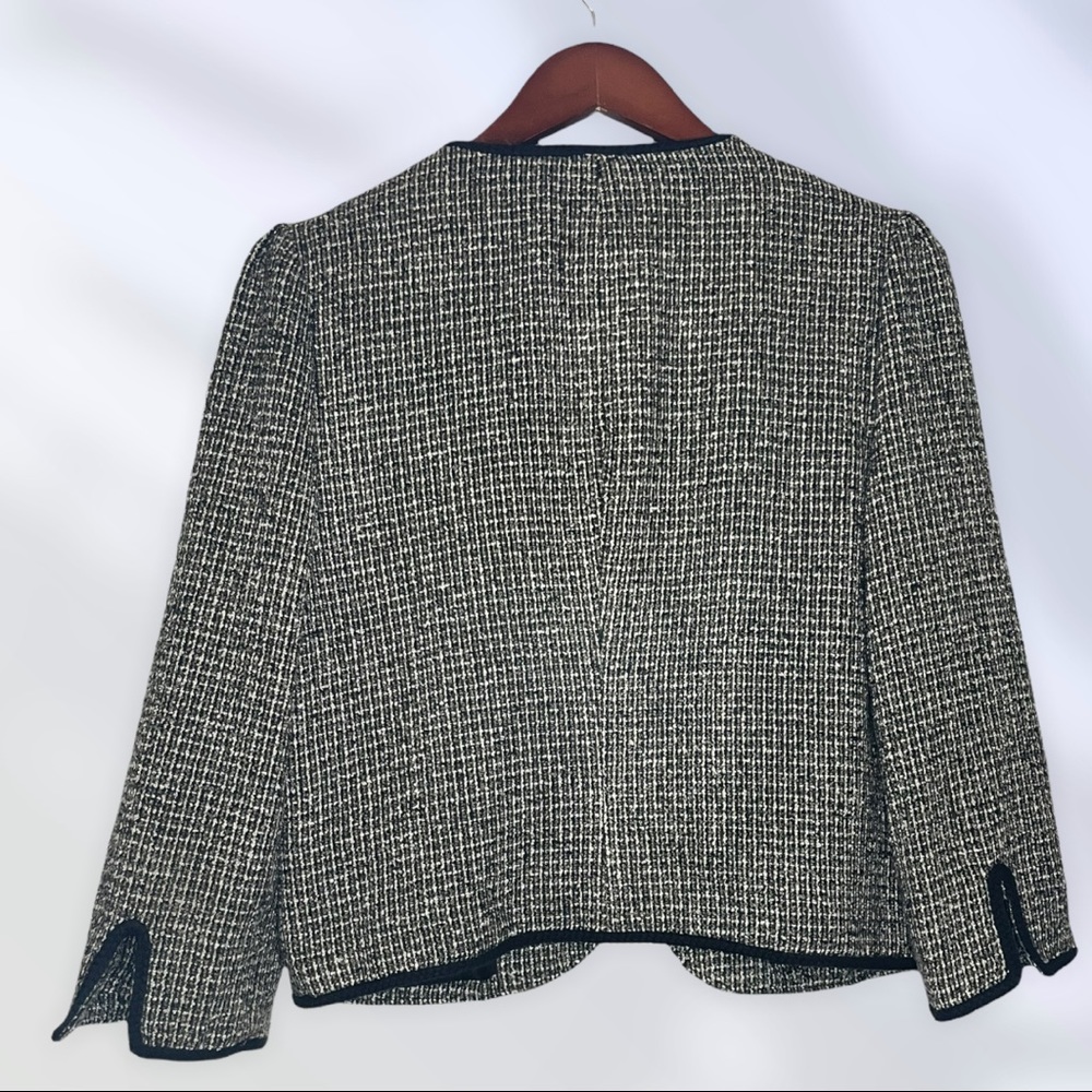 Sanctuary Boucle Blazer Black and White L - Picture 2 of 2